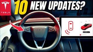 10 NEW Features from Tesla Update: It's Here?