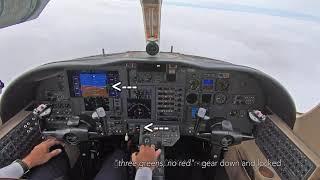 ILS approach in a Citation Jet - ATC recorded and procedures explained