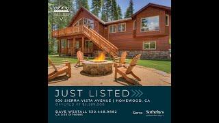 Tahoe Luxury Real Estate - The Blackwood Lodge - 930 Sierra Vista Ave, Homewood, CA 96161