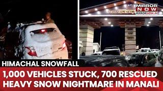 Himachal Snowfall Turns Nightmare: 1,000+ Vehicles Stuck Near Solang And Atal Tunnel| Manali| Spiti