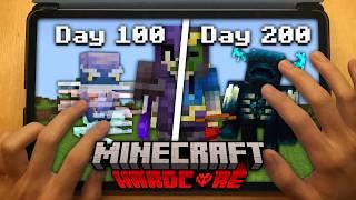 I Survived 200 Days in Minecraft Pocket Edition Hardcore