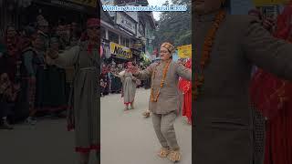 Winter Carnival Manali 2025 Kullvi local traditional  culture  #kullvinewsong #kullvidanc