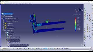 13 FEM analysis of forklift mast using catia v5