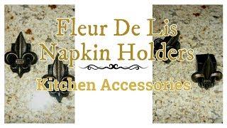 FLEUR DE LIS NAPKIN HODLERS | Etsy | Lyon Home Furnishings