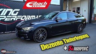 Dezente Tieferlegung mit EIBACH PRO KIT Federn + AKRAPOVIC EVOLUTION passend für BMW 440iX F36 GC