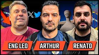 ARTHUR DO VAL (MAMAE FALEI), ENG LEO e RENATO BATTISTA  - Podcast 3 Irmãos #642