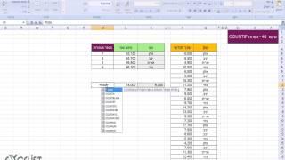 לימוד אקסל שיעור 45 - נוסחת / פונקציית COUNTIF