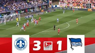 SV Darmstadt 98 gegen Hertha BSC [3-1] | 2. Bundesliga 2024/25 | Spielen Höhepunkte!