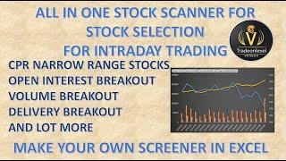 How to select stocks for intraday trading | CPR scanner | Intraday stock selection strategies part2