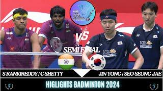 Super MATCH S F | JIN Y/SEO S J (KOR) vs S RANKIREDDY/C SHETTY (IND)[MD] LI-NING china Masters 2024