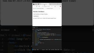 𝐎𝐧𝐜𝐥𝐢𝐜𝐤 𝐀𝐭𝐭𝐫𝐢𝐛𝐮𝐭𝐞𝐬 | #javascript #date #time #js #onclick #attribute #html #css @Educationslearning