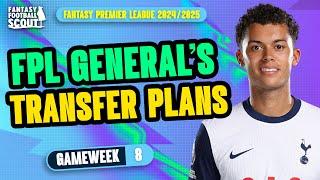 FPL GENERAL'S GW8 TRANSFER PLANS!  | JOHNSON IN?! | Fantasy Premier League Tips 2024/25