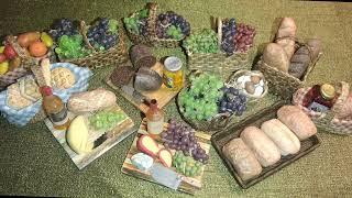 How I "Staged and Arranged" My Handmade DOLLHOUSE FOOD- Little Gretchen's Workshop