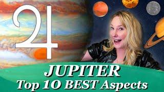 TOP 10 best Jupiter Aspects that create more LOVE, MONEY and PROSPERITY!