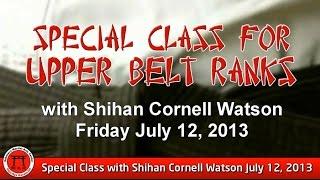 Shihan Cornell Watson's Last Gōjū-Ryū  Karate Upper Belt Rank Class (July 12, 2013)