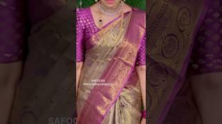 Rs.1450 only. Kanchipuram inspired semi silk sarees. WhatsApp 9840730540