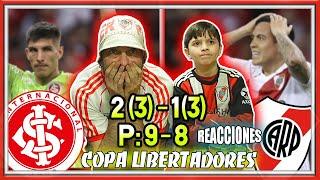 INTERNACIONAL 2 /3/- (9) vs RIVER PLATE 1 /3/ (8) - Reacciones de Hinchas de River LIBERTADORES 2023