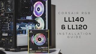 HOW TO Install Corsair LL140 & LL120 RGB Fans + Lighting Node Pro - EASY Installation