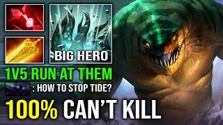 100% CAN'T KILL Radiance + Bloodstone 1v5 Run At Them Biggest Hero Max Slotted Tidehunter Dota 2