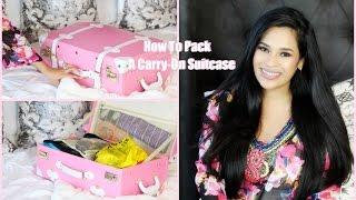 What's In My Suitcase - How To Pack A Carry-On Suitcase - Packing Tips! - MissLizHeart