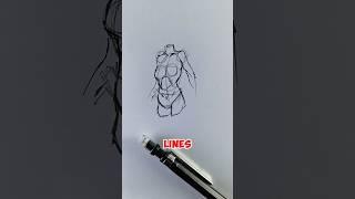 How to Draw a Female Figure: Easy Step-by-Step Tutorial #art #tutorial #shorts #foryou #satisfying