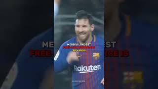 Messi's Longest Free kick VS Ronaldo's Third Longest Free kick  | #football #shorts