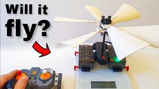 Testing Lego Technic propellers!  Will they fly?