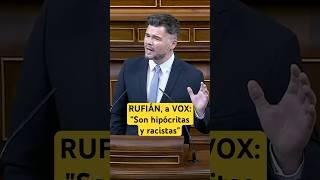 🟡 RUFIÁN, a #VOX: "Son hipócritas y racistas" #noticias #política #migracion #congreso #shorts