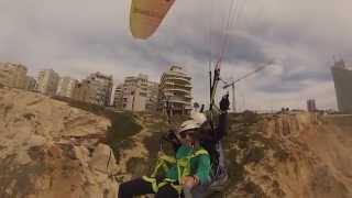 Paragliding in Israel 2014 Netanya. Парапланеризм в Израиле