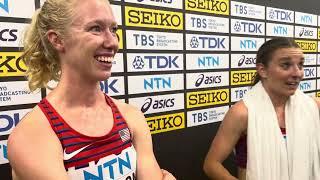 Elise Cranny And Alicia Monson Discuss Difficulty of World Championship Double