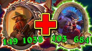 Farming THOUSANDS of HP with this Combo! | Hearthstone Battlegrounds