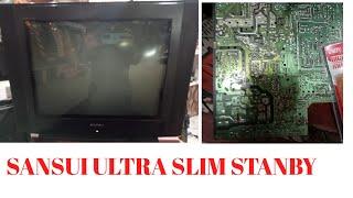 sansui/videocon ultra slim 21" CRT TV STANDBY PROBLEM FULL TUTORIAL VIDEO STEP BY STEP