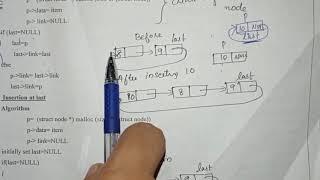 Circular linked list insertion