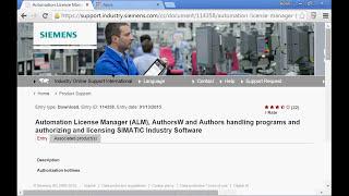 Siemens Software and License Download Process