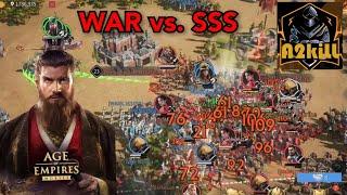 WAR vs SSS / AGE OF EMPIRE MOBILE