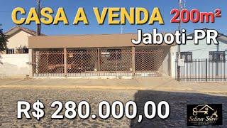 CASA GRANDE A VENDA NO CENTRO DE JABOTI PARANÁ- R$ 280.000,00