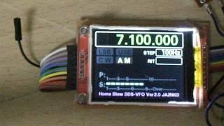 2.2inch TFT-LCD DDS VFO   by Arduino nano          JA2NKD