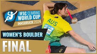 Women's Boulder final | Innsbruck 2024