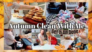 NEW 2024 FALL CLEAN WITH ME  REAL MOM LIFE CLEANING MOTIVATION ~ clean declutter organize and cook