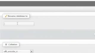 How to rename a database in phpMyAdmin
