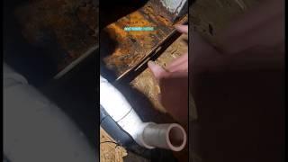 Rotten drain pan! #hvac #hvacproblems #waterproblems