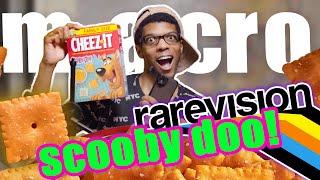 Scooby Doo Cheez-Its Up Close be like… | Rarevision VHS iPhone Camcorder App & Macro Lens Filter