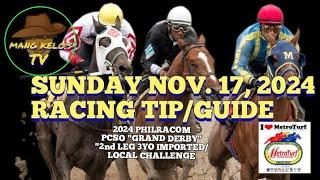 NOV. 17, 2024 SUNDAY/ Race Tip/ANALYSIS/Post Time 2:00pm/ MMTCI    @mangkelostv2053