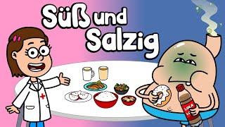 Süß und Salzig - Bauchi liebt Snacks - Gutes Essen - Gesundheit - Kinder- Vorschule - Bauchweh -Pups