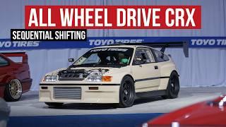 Twin Turbo V6, AWD, 850hp CRX "Street Legal" Track Beast w/ Custom Jon Sibal Widebody