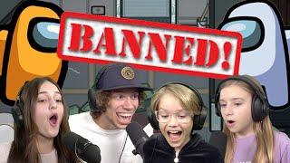 Cammy And Ash Team Up As IMPOSTORS And Get BANNED In Among Us!! w/ Sopo Squad Playz!