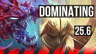 CHO'GATH vs AATROX (TOP) | Dominating | EUW Master | 25.6