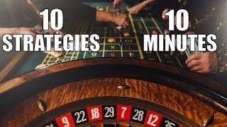 10 Roulette Strategies in 10 Minutes