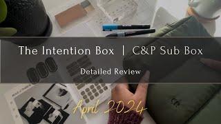 The Intention Box | April 2024 Sub Box Review + Practical Uses | Cloth & Paper