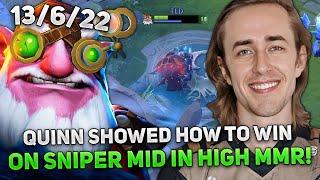 QUINN SHOWED HOW TO WIN on SNIPER MID in HIGH MMR!